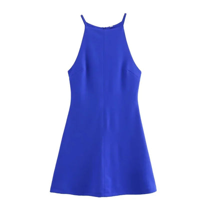 Interlock halter Dress 2024 TRAF's new sexy sleeveless - Empire P.E