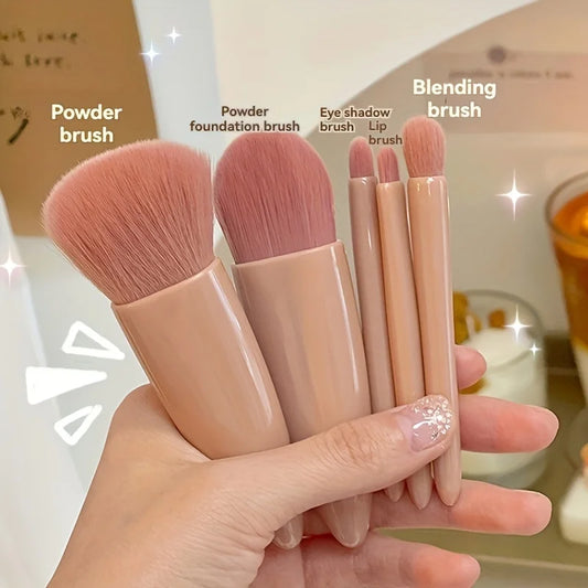 5Pcs Portable Makeup Brush Set