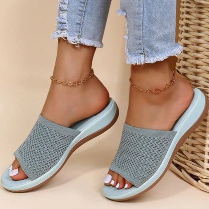Women's Elastic Force Summer Flat Sandals