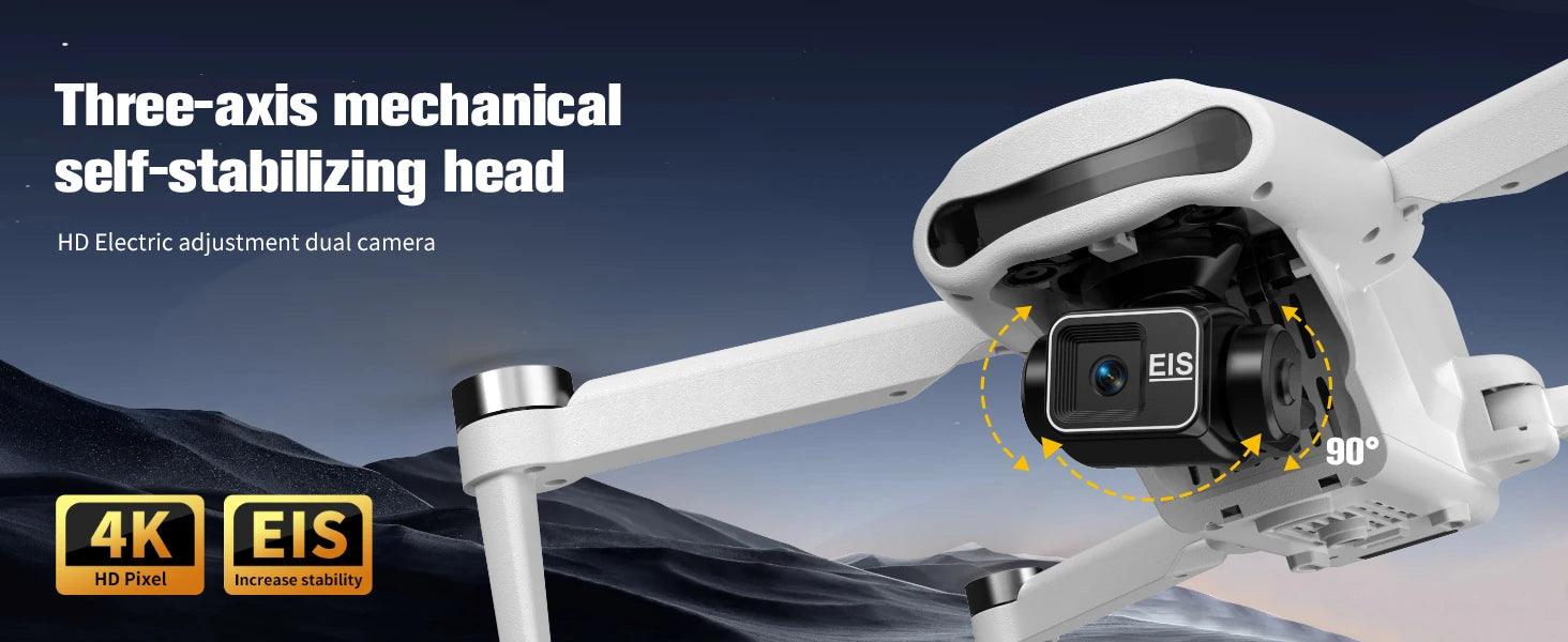 CK17 Max 1500M LCD SC GPS Drone 8K Dual Camera 6G Wifi FPV 3-Axis Gimbal Professional Obstacle Avoidance Quadcopter RC Dron Toy - Empire P.E