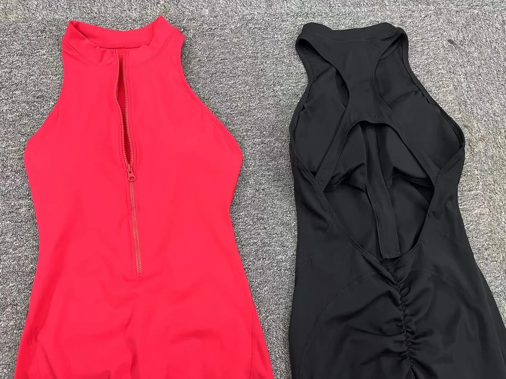 New Zip Up Rompers Scrunch Butt Yoga Sets - Empire P.E