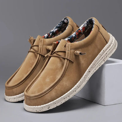 Spring Autumn Men Light Leather Casual Shoes