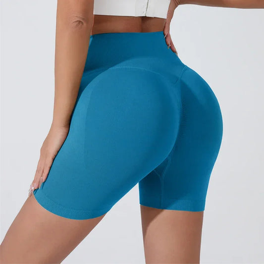 Women's High-Waist Breathable Yoga Shorts