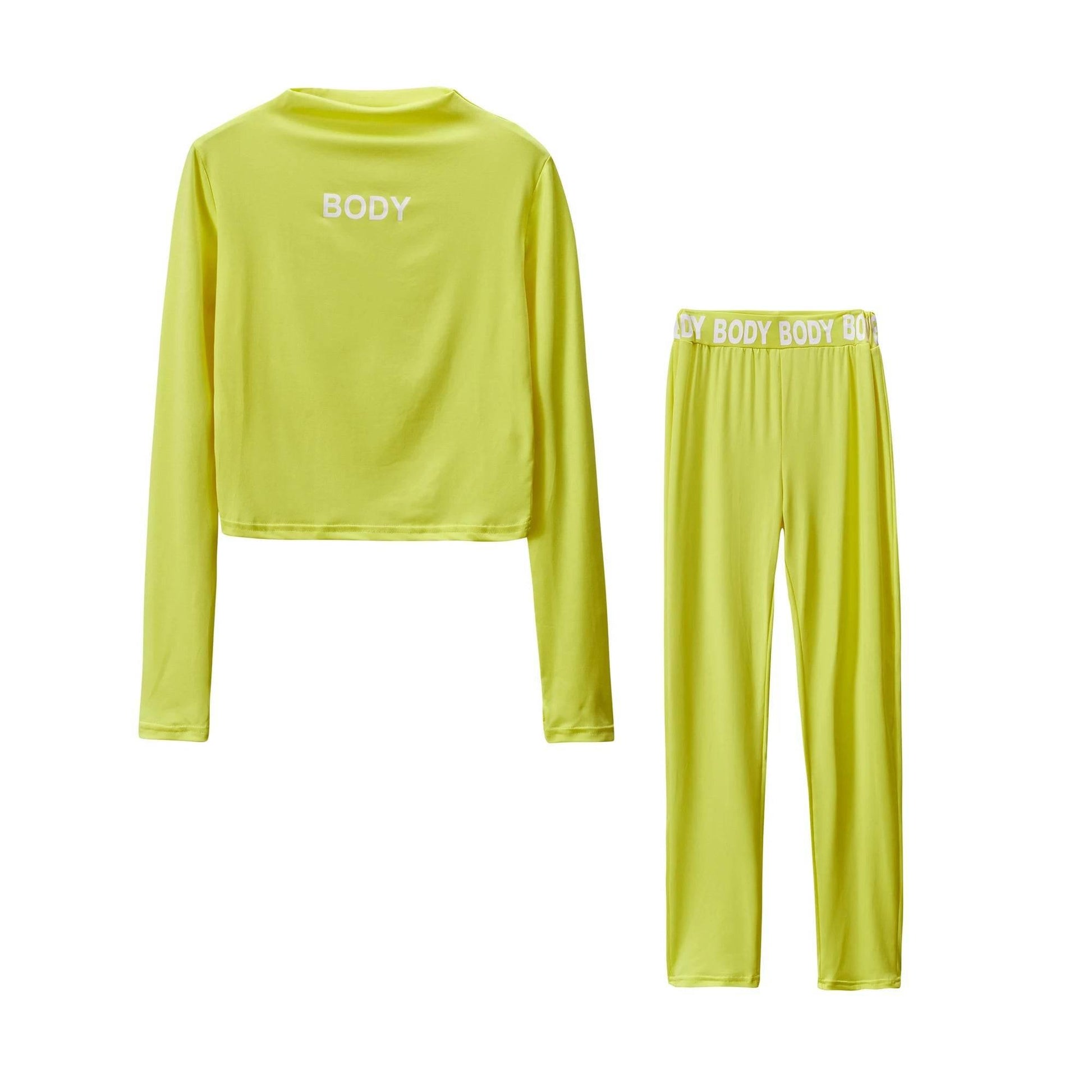 Solid Color Tight Long-sleeved Suit - Empire P.E
