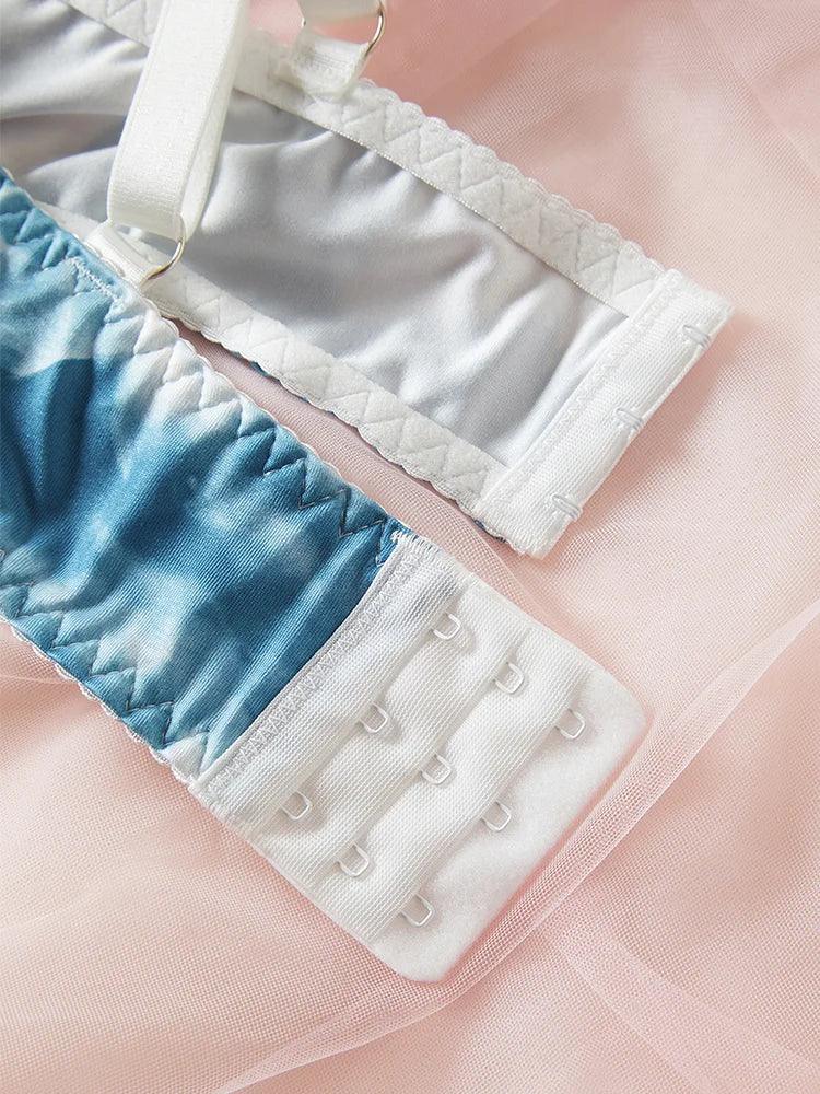 Plus size wireless bra Summer thin adjustable anti-sagging underwear set - Empire P.E