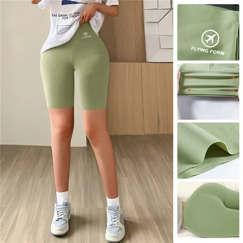 Seamless Women Sports Shorts High Waist Fitness Jogging Body Shaping Boxers Push Up Scrunch Butt Biker Slim Underwear - Empire P.E