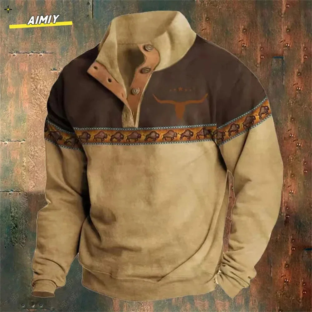 Vintage Men's Hoodie Casual Jacket - Empire P.E