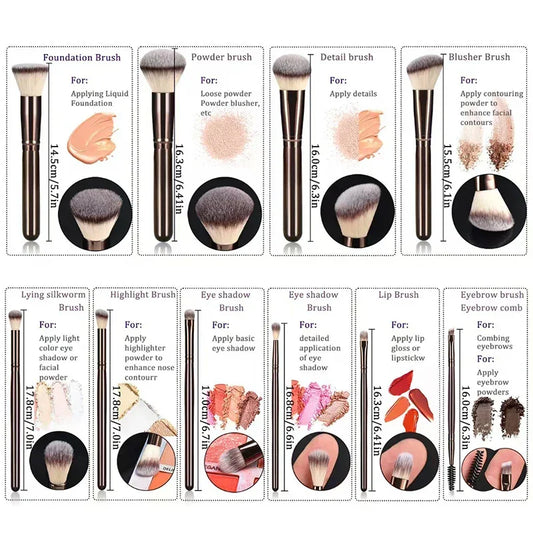 10pcs Professional Makeup Brush Set