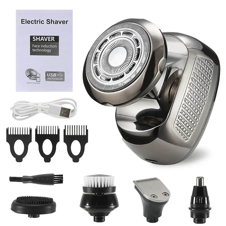 Shaver for Men Electric Shaver Bald Head Shaver 5 in 1 Hair Clipper for Bald Man Beard Trimmer Shaving Machine Bald Head Razor - Empire P.E