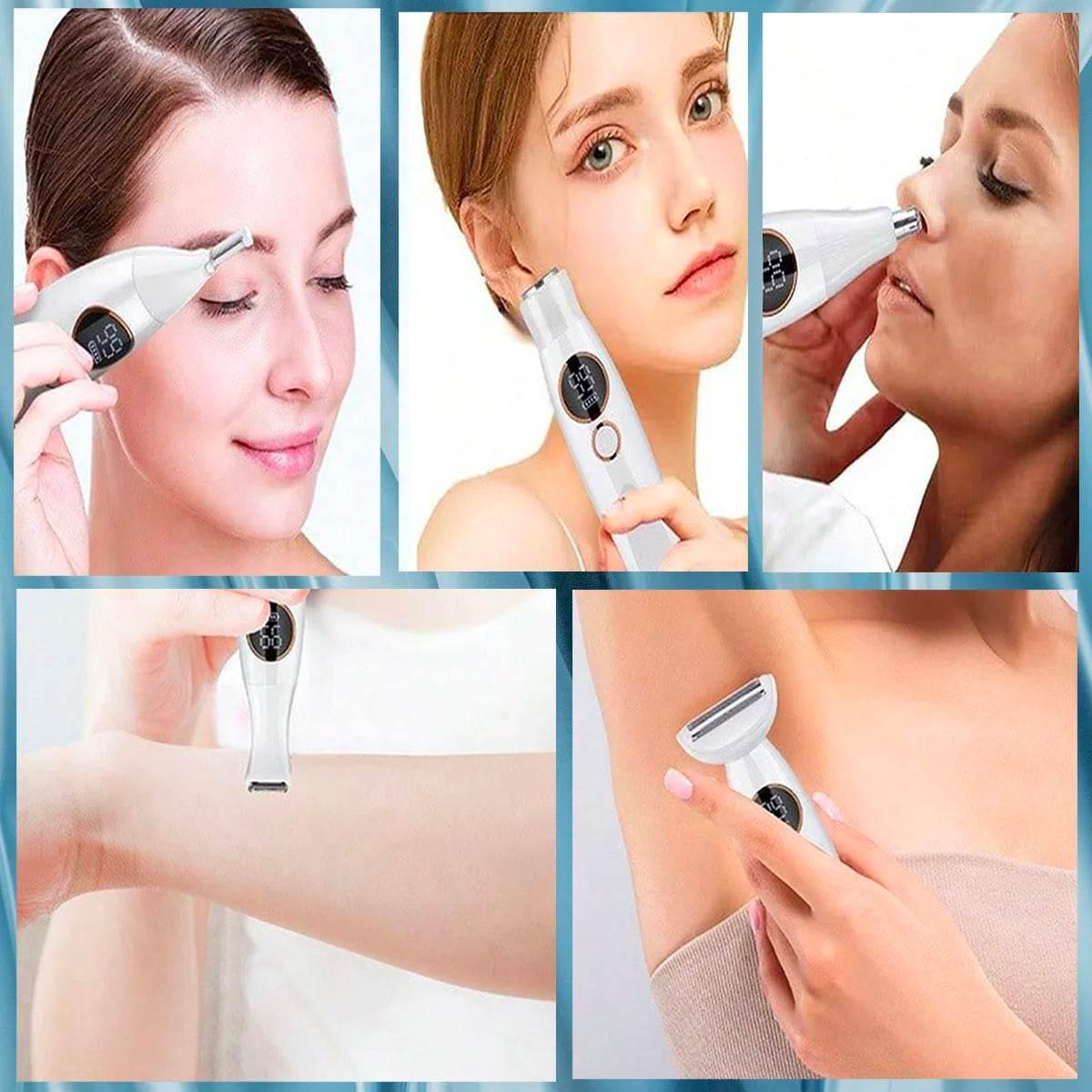 Electric Women Razors,5 In 1 Electric Shaver Shaving Kit Razors For Face Nose Hair Eyebrow Arms Armpit Legs Hair Bikini Trimmer - Empire P.E