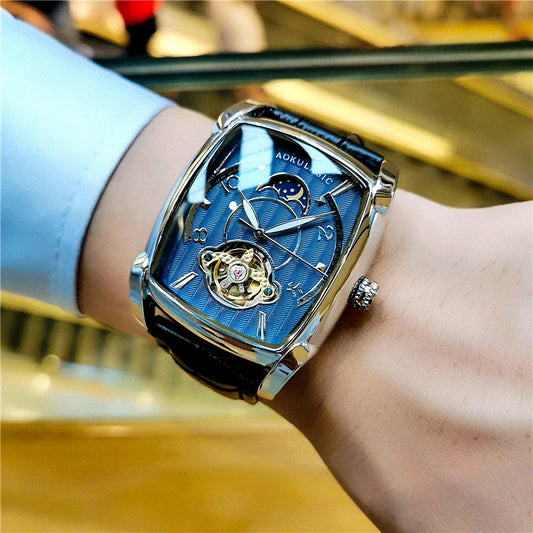 Tonneau Moon Phase Automatic Watch