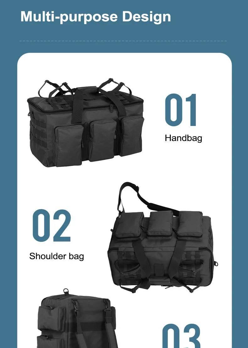 55L Luggage Duffel Bag Camping Backpack Tactical Large Bags Men's Hiking Travel Mountaineering Trip Utility Gym Weekend Duffle - Empire P.E
