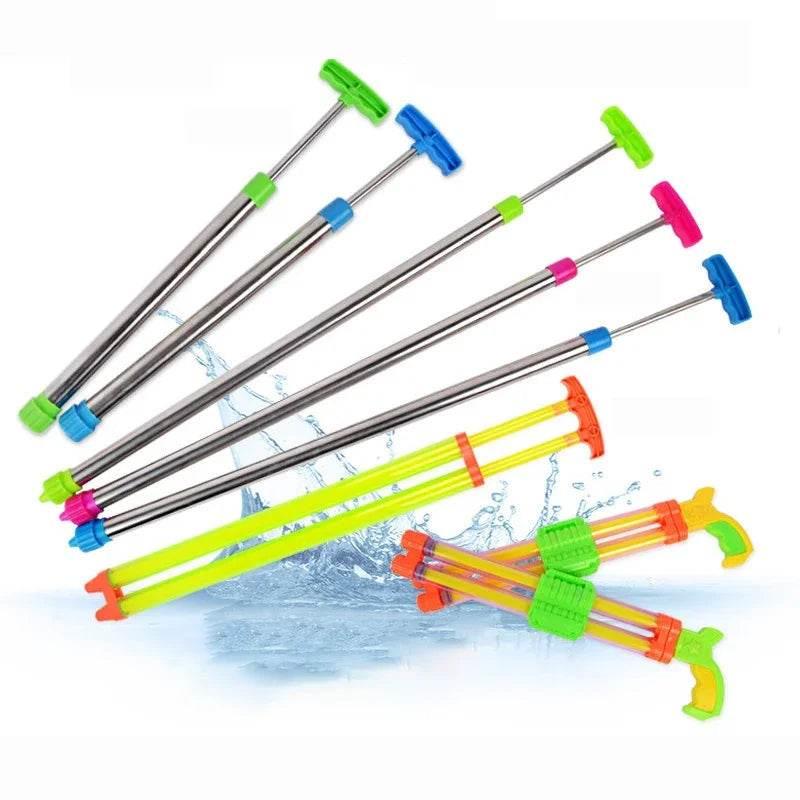 Outdoor Fun Summer Pulling type Water Guns Stainless Steel Swim Sprayer Toy For Kids Children Beach Water Guns Water Shooter - Empire P.E