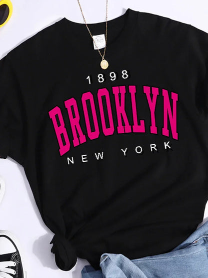 2024 New Summer Women T Shirt 1898 Brooklyn New York - Empire P.E
