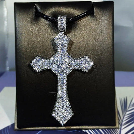 Classic Male and Female Hip-hop Cross Pendant