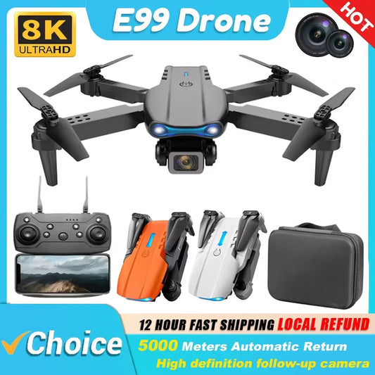 E99Pro Drone HD Professional 4k drone Dual Camera WIFI - Empire P.E