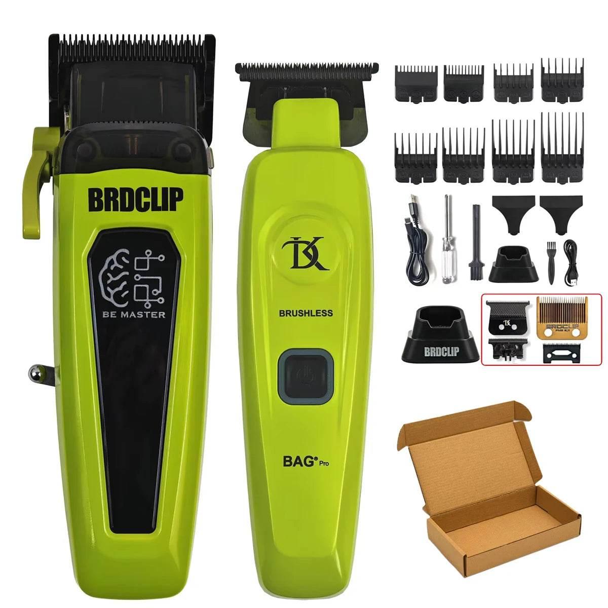 New Professional BRDCLIP BRD106 078 Hair Clipper 7500RPM 7200RPM Hair Salon Trimmer DLC Blade with Charging Base Barber for Men - Empire P.E