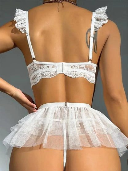 Hot Bra Set See Through Sexy Lingerie Outfit - Empire P.E