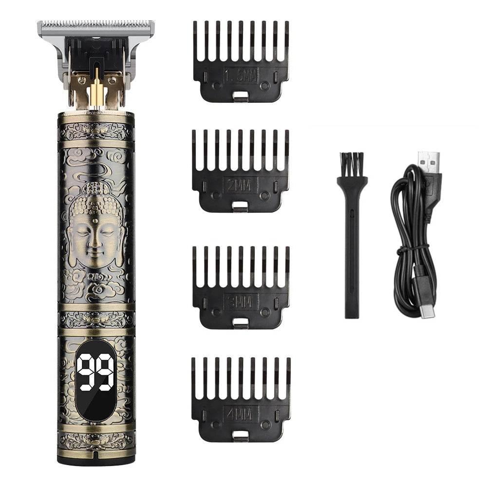 Professional Vintage Hair Clippers and Trimmers Kit, Rechargeable Cordless Haircut & Grooming Set for Men, Beard Trimmer with - Empire P.E