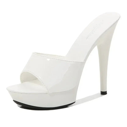 Sexy Fashion 13CM Slides Party Shoes for Woman - Empire P.E