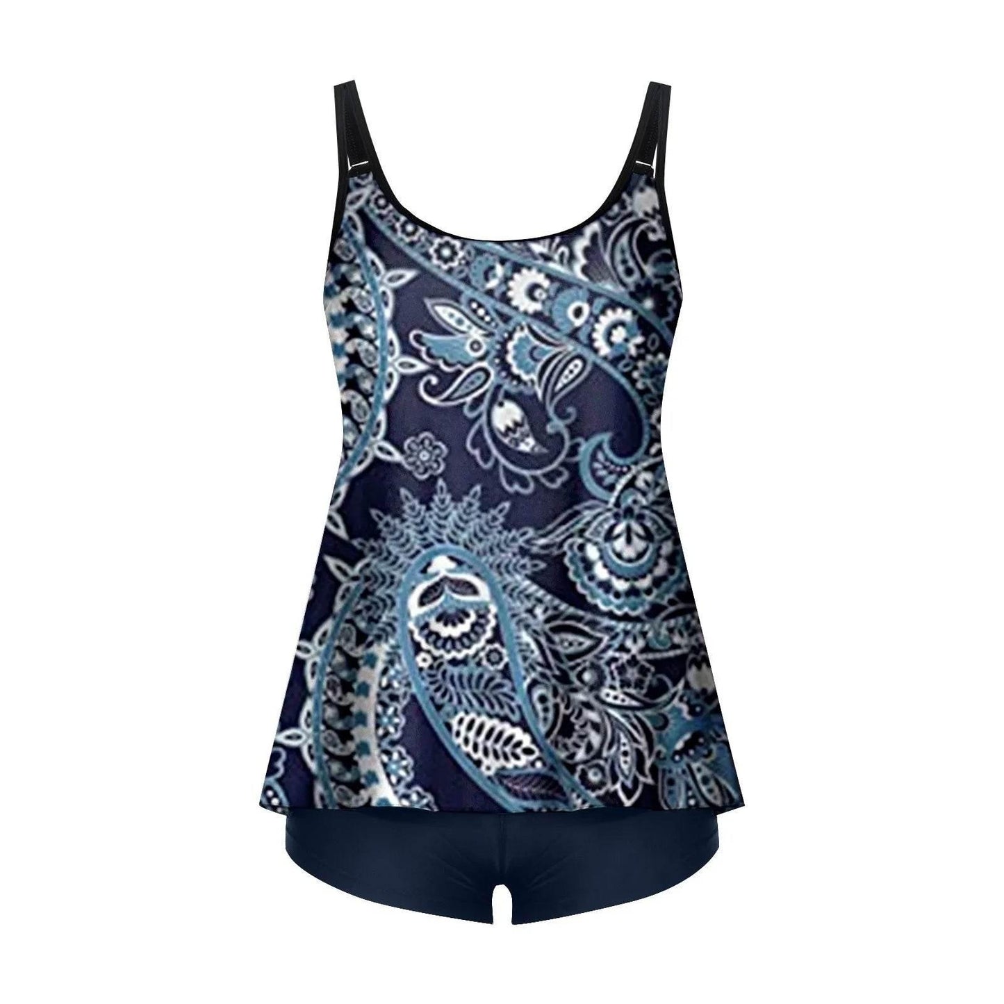 2024 Personality Popular Women's Swimsuit Sexy Printed Vest Shorts Swimsuit Two-Piece Set Soft And Comfortable Swimwear - Empire P.E