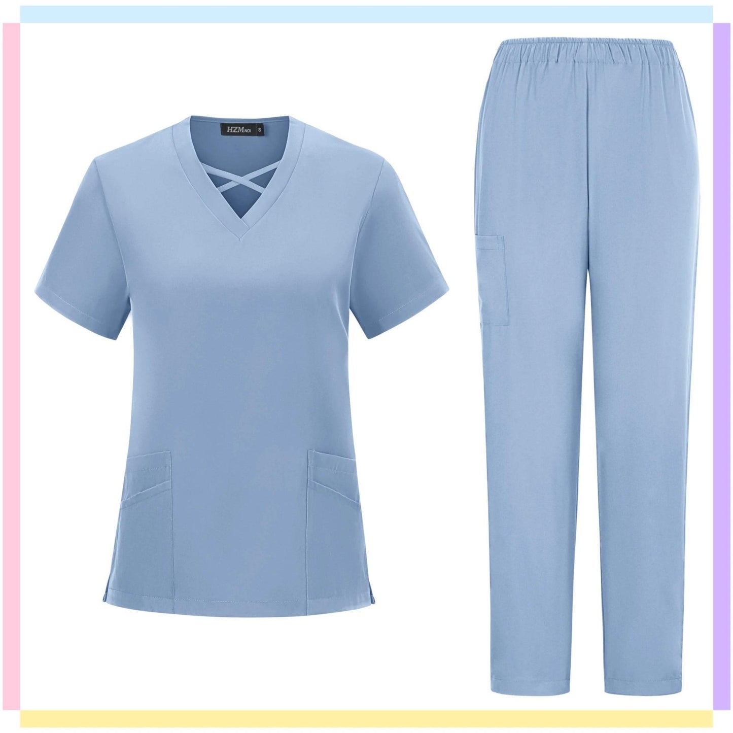 Hot Sale Anti Wrinkle Washable Soft Nurse Scrubs Hospital Medical Scrubs Women Nursing Top Jogger Scrubs Uniforms Sets Work Wear - Empire P.E