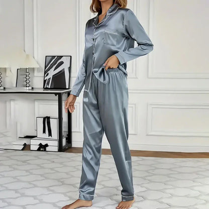 Women's Luxurious Satin Pajamas - Empire P.E