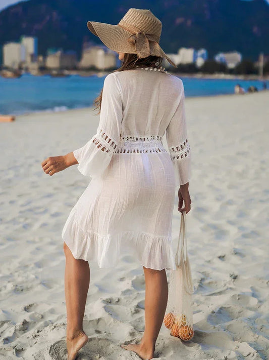 Summer Crochet Boho Beach Swimsuit Bikini Cover
