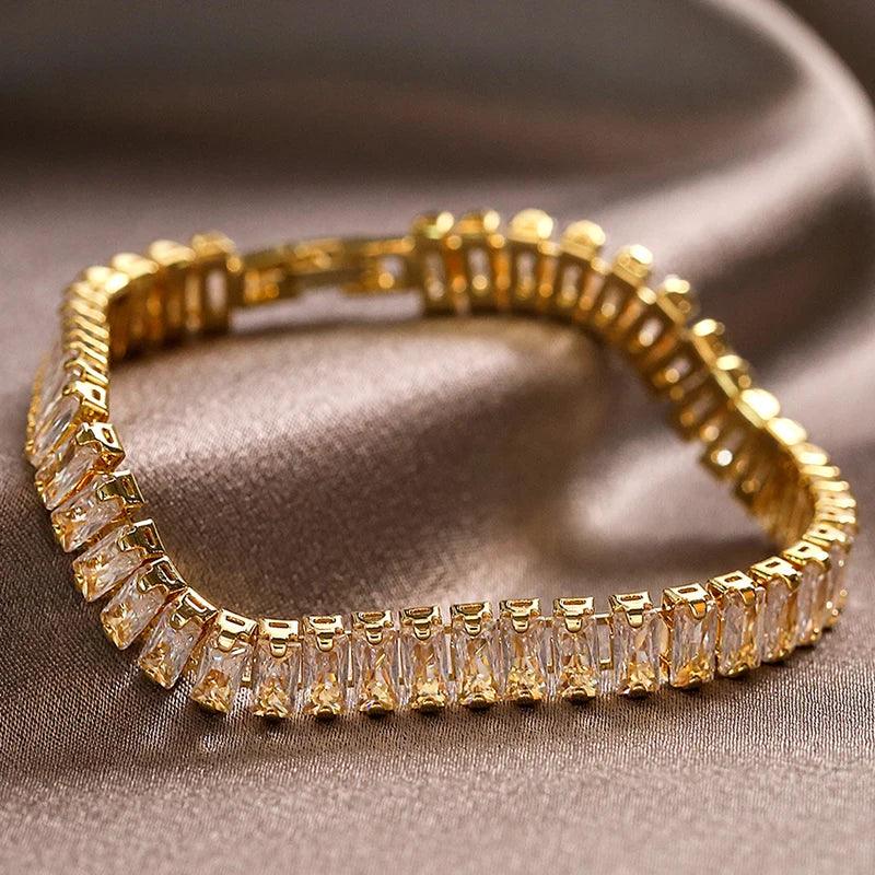 Rectangle Zirconia Tennis Bracelets for Women - Empire P.E
