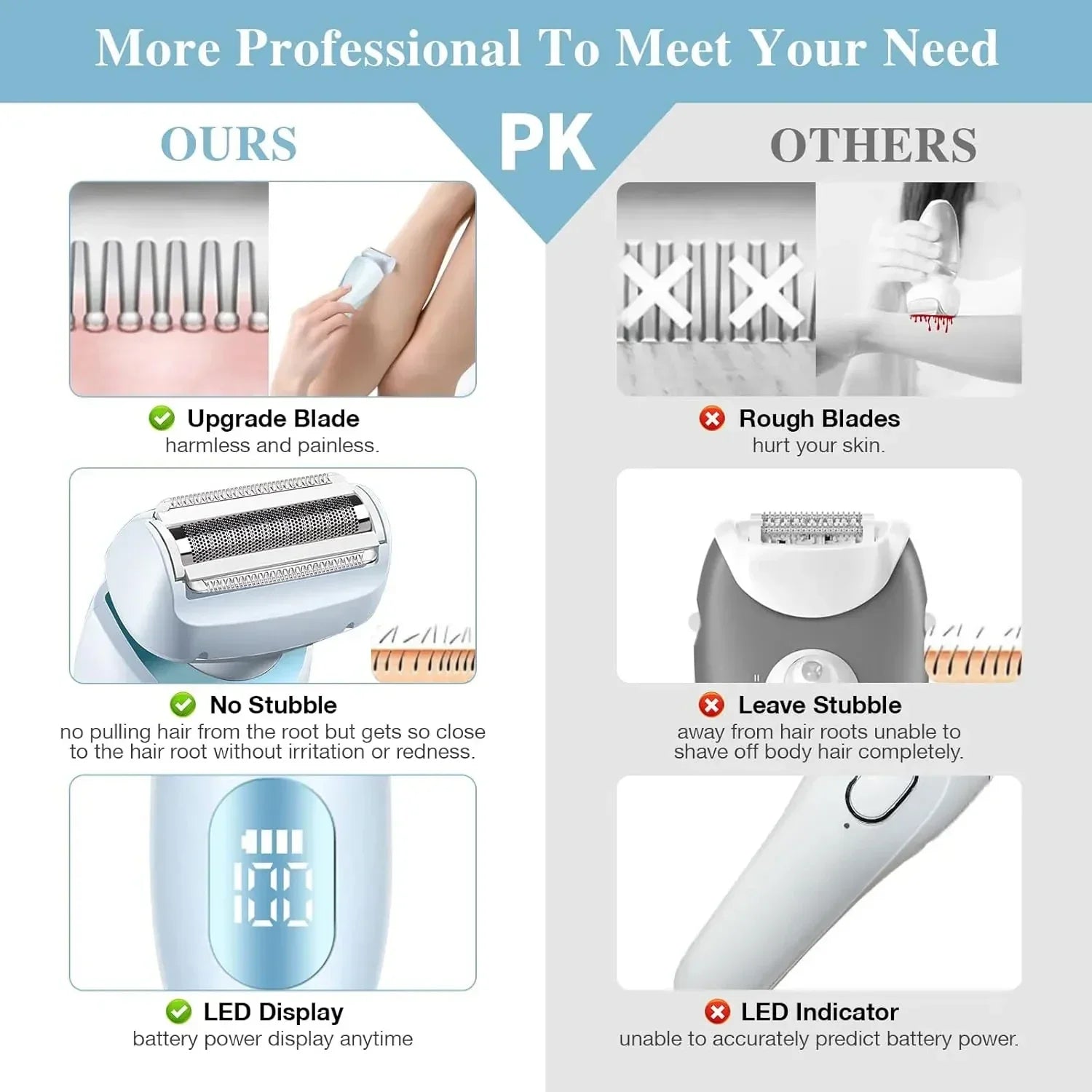 Electric Razors for Women 2 In 1 Bikini Trimmer - Empire P.E