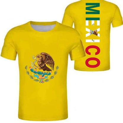 3D Mexico Emblem Flag Spiritual Totem  Men's T Shirt Kid Fashion Sports Clothes Women Round Neck Tops Clothing Tees Clothing Top - Empire P.E