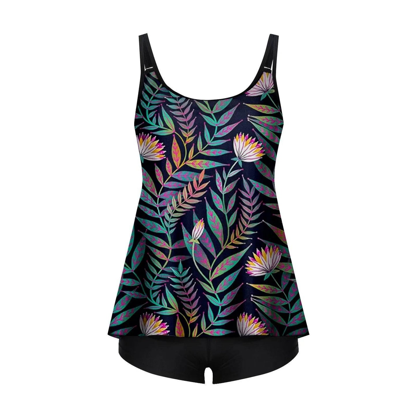 2024 Personality Popular Women's Swimsuit Sexy Printed Vest Shorts Swimsuit Two-Piece Set Soft And Comfortable Swimwear - Empire P.E