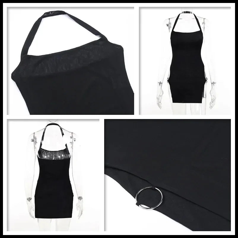 Summer new black design sense one-piece skirt wrap - Empire P.E