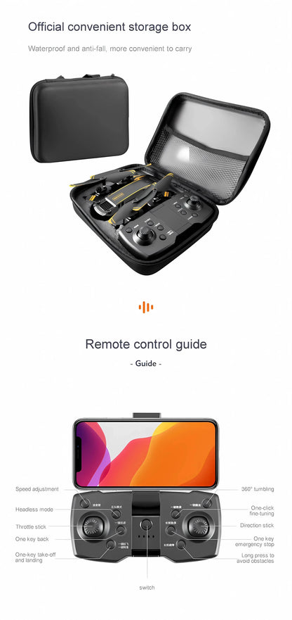 Newest S6 Max 8K Drone Professional Foldable Quadcopter Aerial HD Camera GPS RC Helicopter 10KM Obstacle Avoidance Sell Apron - Empire P.E
