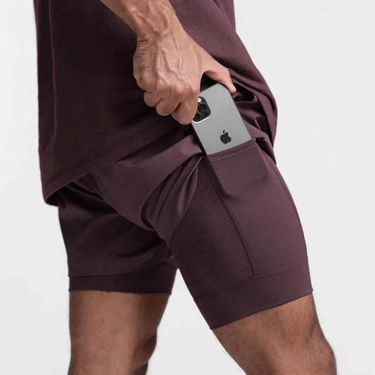 2023 new Breathable Double layer sport shorts - Empire P.E