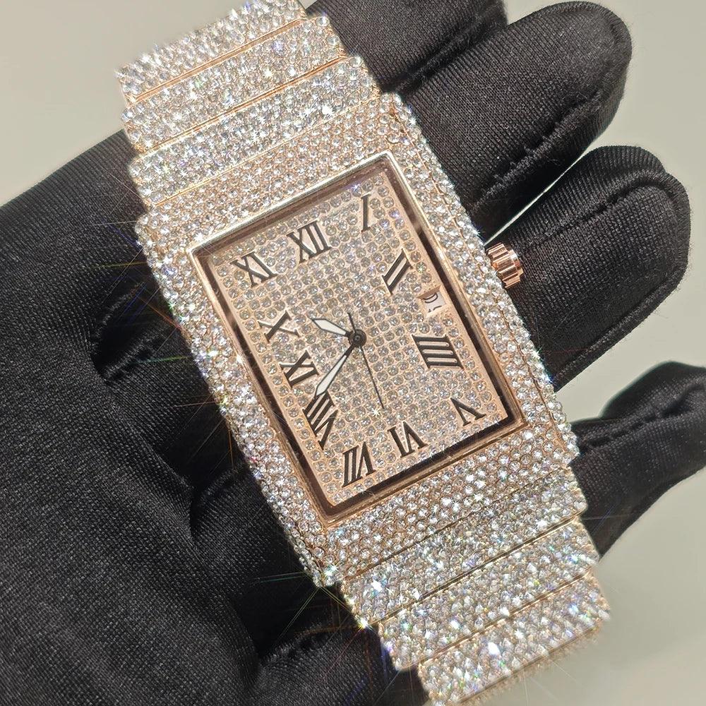 2025 Hot Luxury Brand Quartz Diamond Watch For Men - Empire P.E
