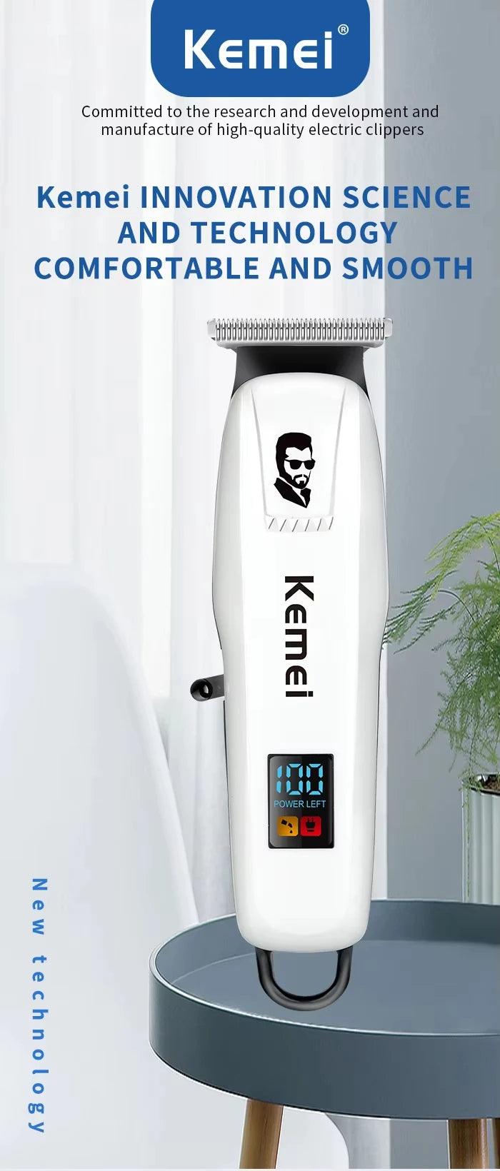 Kemei KM-PG809A KM-PG232 LCD USB Charging Hair Clipper Adjustable - Empire P.E