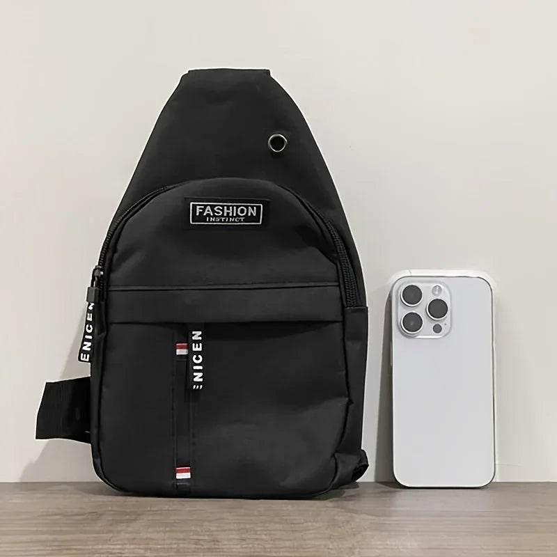Durable & Spacious Men's Sling Backpack - Multifunctional Travel & Sport Bag with Phone Charging Port & Earphone Hole - Empire P.E