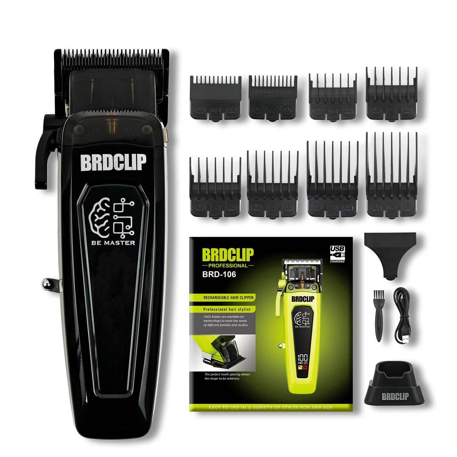 New Professional BRDCLIP BRD106 078 Hair Clipper 7500RPM 7200RPM Hair Salon Trimmer DLC Blade with Charging Base Barber for Men - Empire P.E