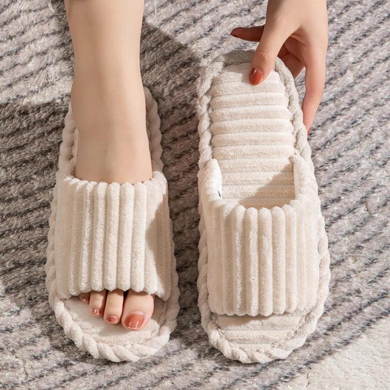 Men's open Toed Slippers Autumn and Winter Indoor Anti slip - Empire P.E