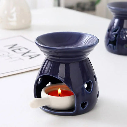 Ceramic Tea Light Candle Holder Small Essential Oil Burner