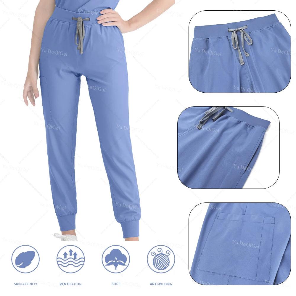 Pink Clinical Uniform Woman Pharmacy Workwear Nurse Uniform Hospital Doctor Oral Dental Surgery Uniforms Medical Scrubs Sets New - Empire P.E