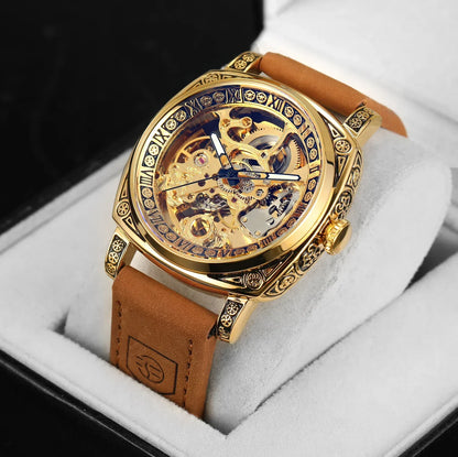 Royal Retro Skeleton Automatic Mechanical Watch