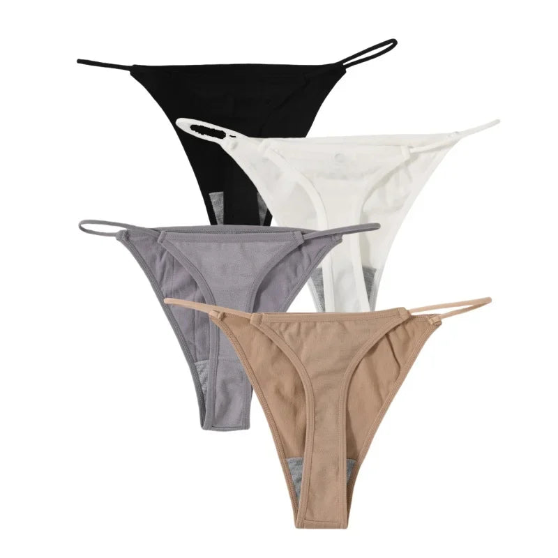 4Pcs/Set Women G-String Seamless Panties Underwear Sexy Lingerie - Empire P.E