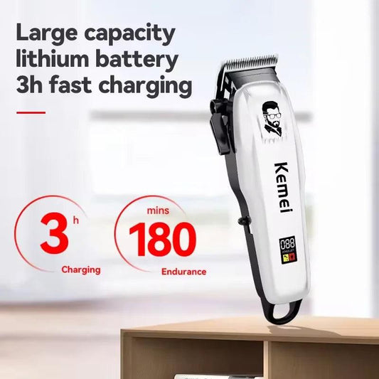 Kemei KM-PG809A KM-PG232 LCD USB Charging Hair Clipper Adjustable - Empire P.E