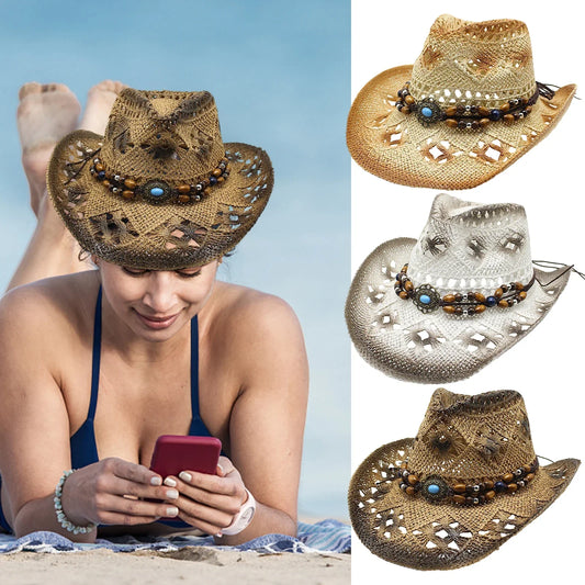 Straw Cowgirl Hat Unisex - Empire P.E