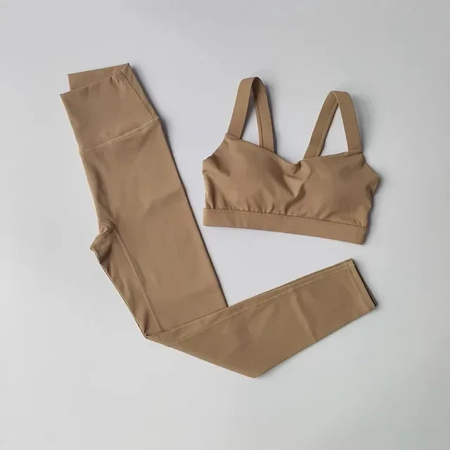 Women's Sports Bra High Waist Leggings - Empire P.E