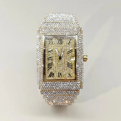 2025 Hot Luxury Brand Quartz Diamond Watch For Men - Empire P.E