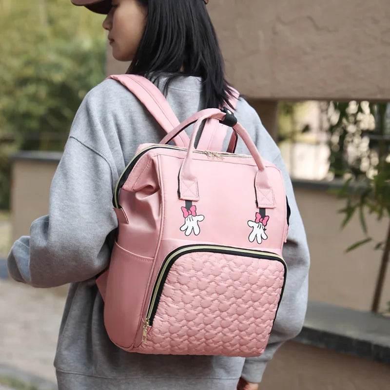 Personalized Name Mommy Bag Multi-functional Double Shoulder Storage Diaper Backpack for Outdoor Traveling Mom Gift - Empire P.E