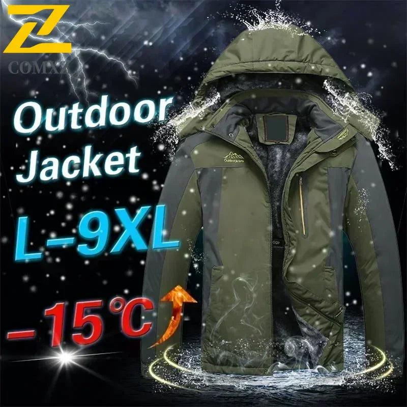 Men's Thick Fleece Waterproof Jackets - Empire P.E